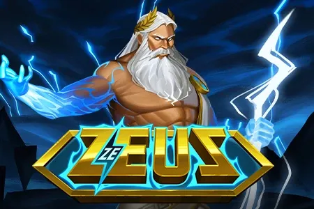 Zeus slot game with the god of thunder holding his lightning bolt, set against an epic backdrop