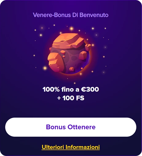 Stelario casino welcome bonus offering 100% up to €300 and 100 free spins with a vibrant background